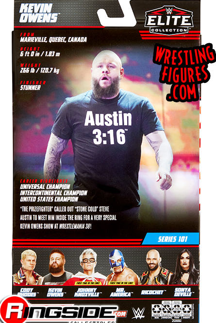 Kevin Owens - Mattel Wwe (WWE Elite Collection 101) action figure collectible - Main Image 4
