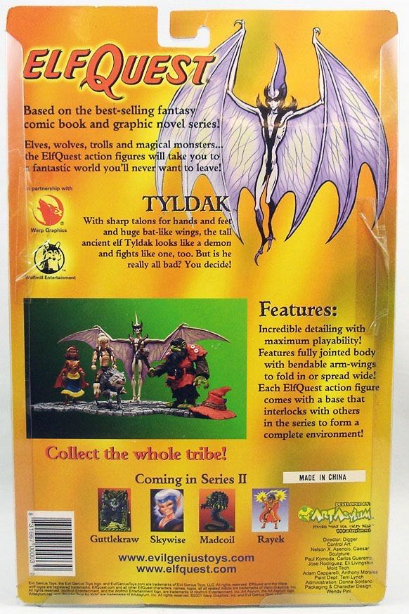 ElfQuest - Series 1 - Tyldak - Art Asylum action figure collectible [Barcode 831667000030] - Main Image 2