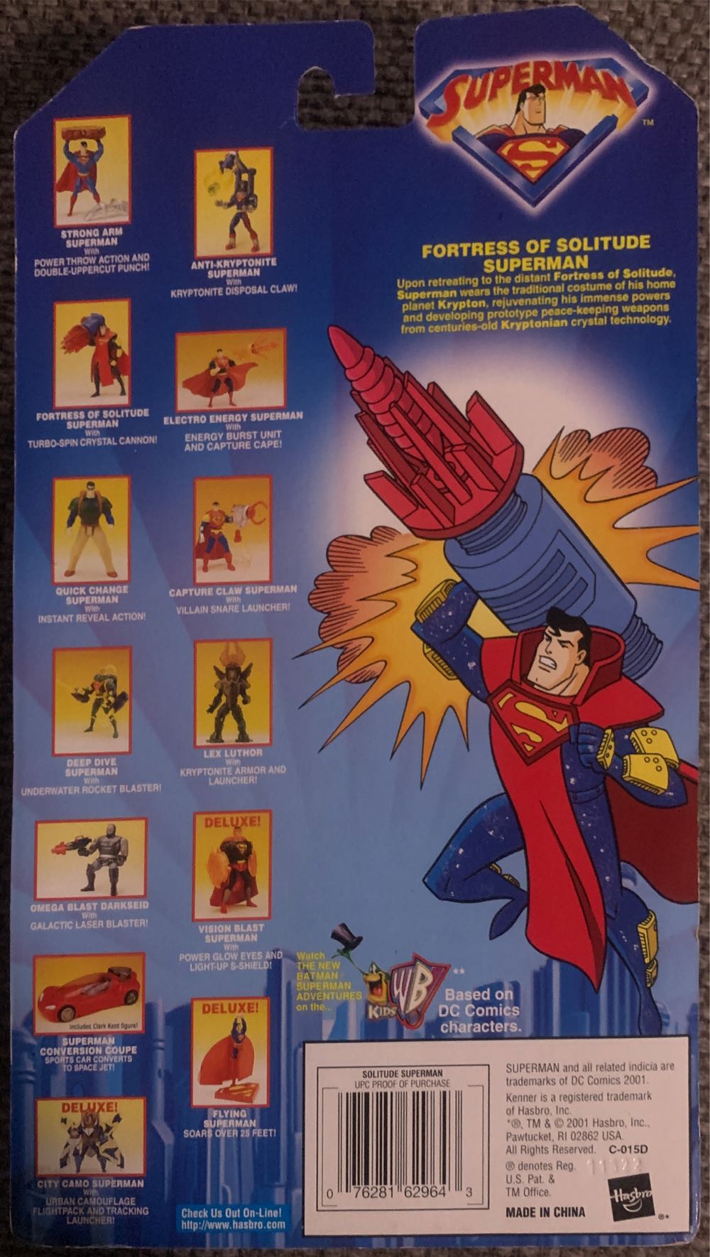 Superman - Kenner (Animated Series) action figure collectible [Barcode 076281629643] - Main Image 2