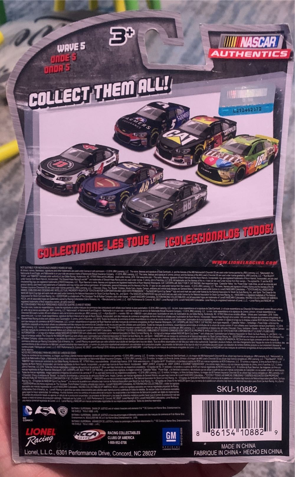 Nascar Authentics Jimmie Johnson #48 Superman The Man Of Steel Wave 5 1:64  action figure collectible [Barcode 886154108829] - Main Image 2