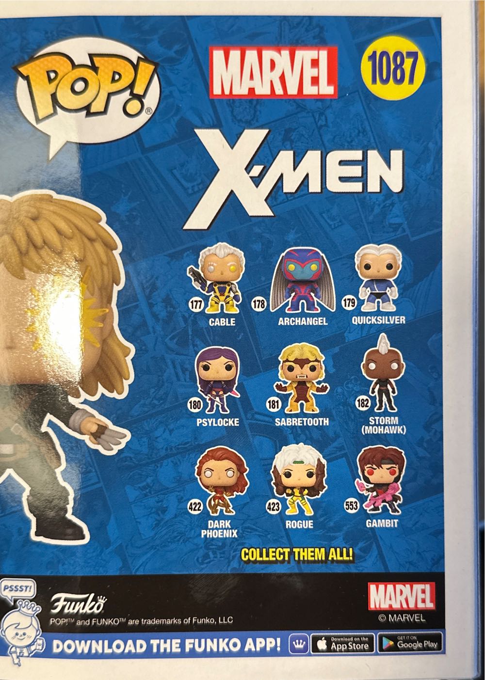 Funko X-men Longshot #1087 Walgreens Exclusive - Funko action figure collectible [Barcode 889698668804] - Main Image 3