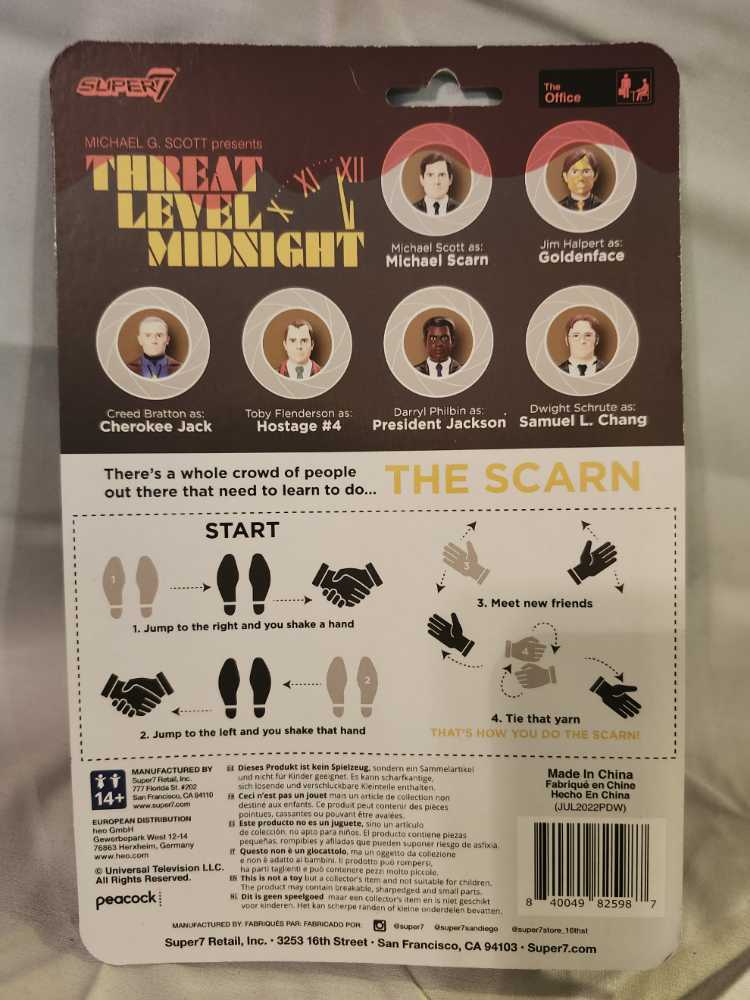 Dwight Schrute as Samuel L. Chang - Super7 (The Office) action figure collectible [Barcode 840049825987] - Main Image 2