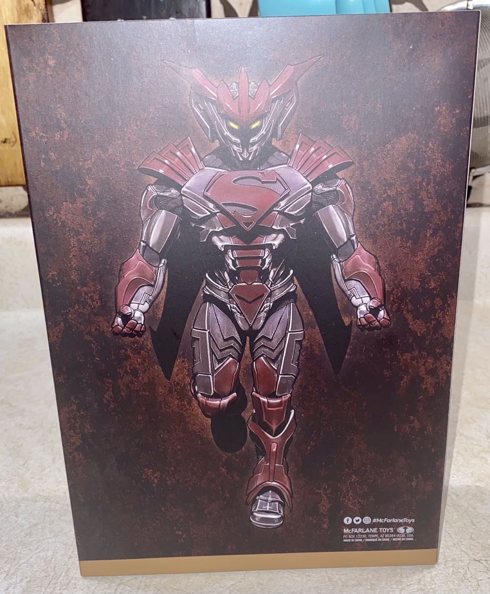 Superman Unchained Armor Platina DC Multiverse Superman Unchained Armor Patina Edition Gold Label Collection - McFarlane Toys (DC New 52) action figure collectible [Barcode 787926170511] - Main Image 2