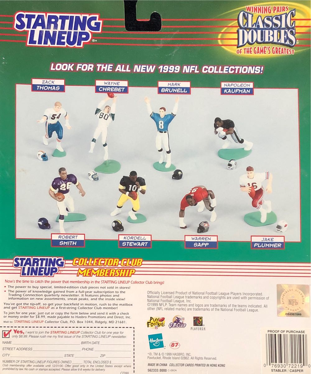 STARTING LINEUP: Ken Stabler / Dave Casper  action figure collectible [Barcode 076930722190] - Main Image 2