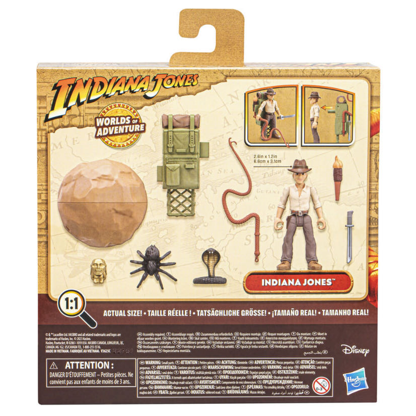 Indiana Jones With Adventure Backpack - Hasbro (Raiders Of The Lost Ark) action figure collectible [Barcode 5010994164690] - Main Image 3