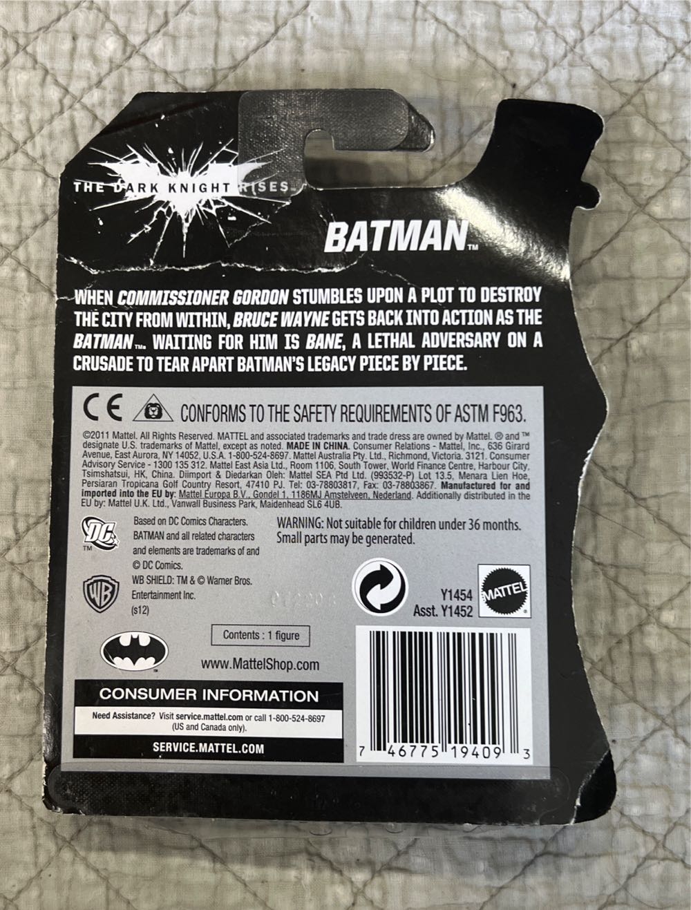 Batman The Dark Knight Rises 3.75” Figure Y1454  action figure collectible [Barcode 746775194093] - Main Image 2