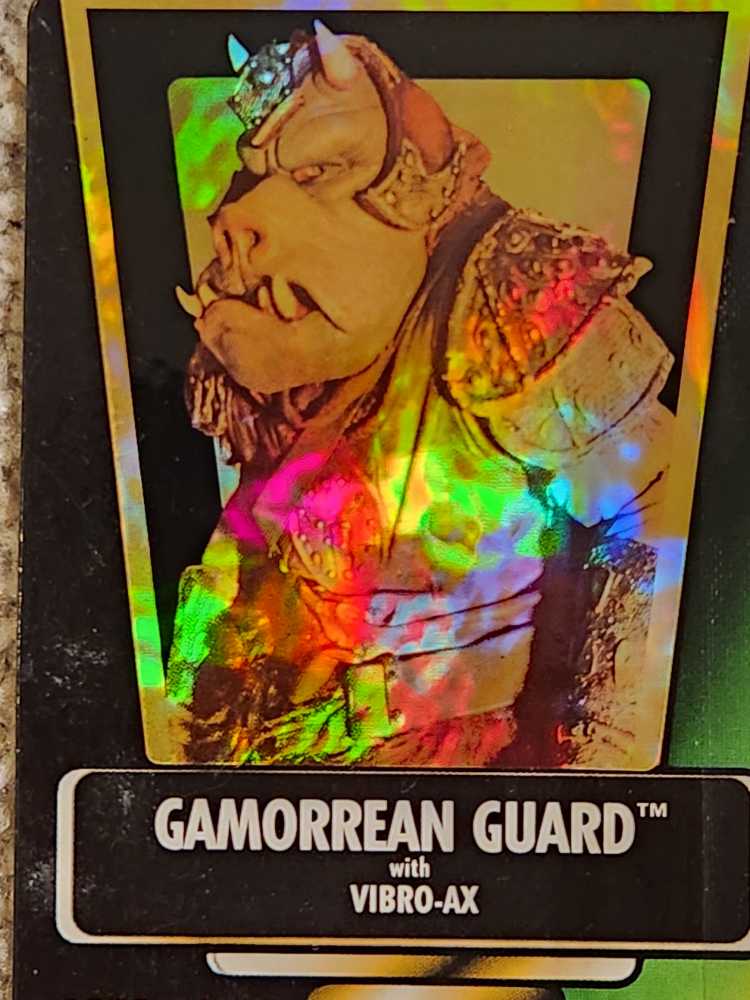 Gamorrean Guard with Vibro-Ax - Kenner POTF (Power Of The Force - Green Card) action figure collectible [Barcode 076281696935] - Main Image 4