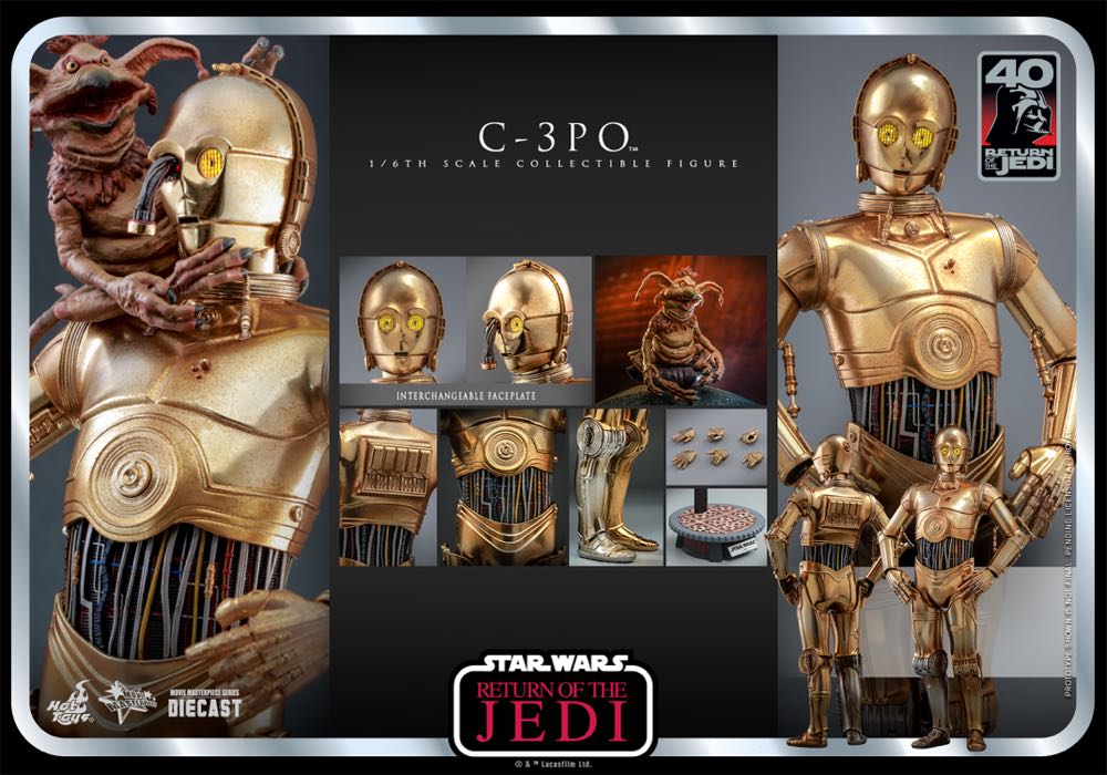 Hot Toys MMS 701 Return Of The Jedi C-3PO - Hot Toys (C-3PO) action figure collectible - Main Image 3