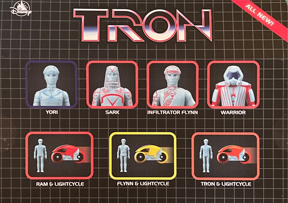 Flynn & Lightcycle Tron Reaction Super 7 - Super 7 action figure collectible [Barcode 840049830004] - Main Image 2