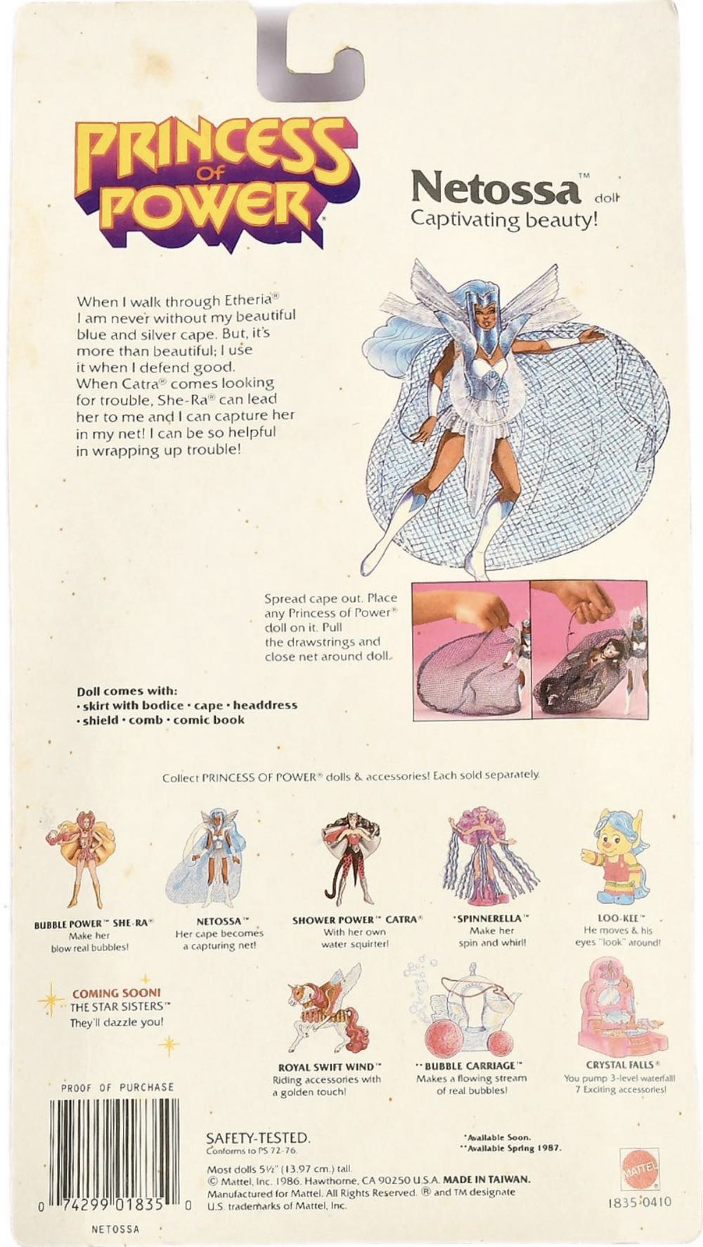 Netossa - Mattel (Princess Of Power) action figure collectible [Barcode 074299018350] - Main Image 2