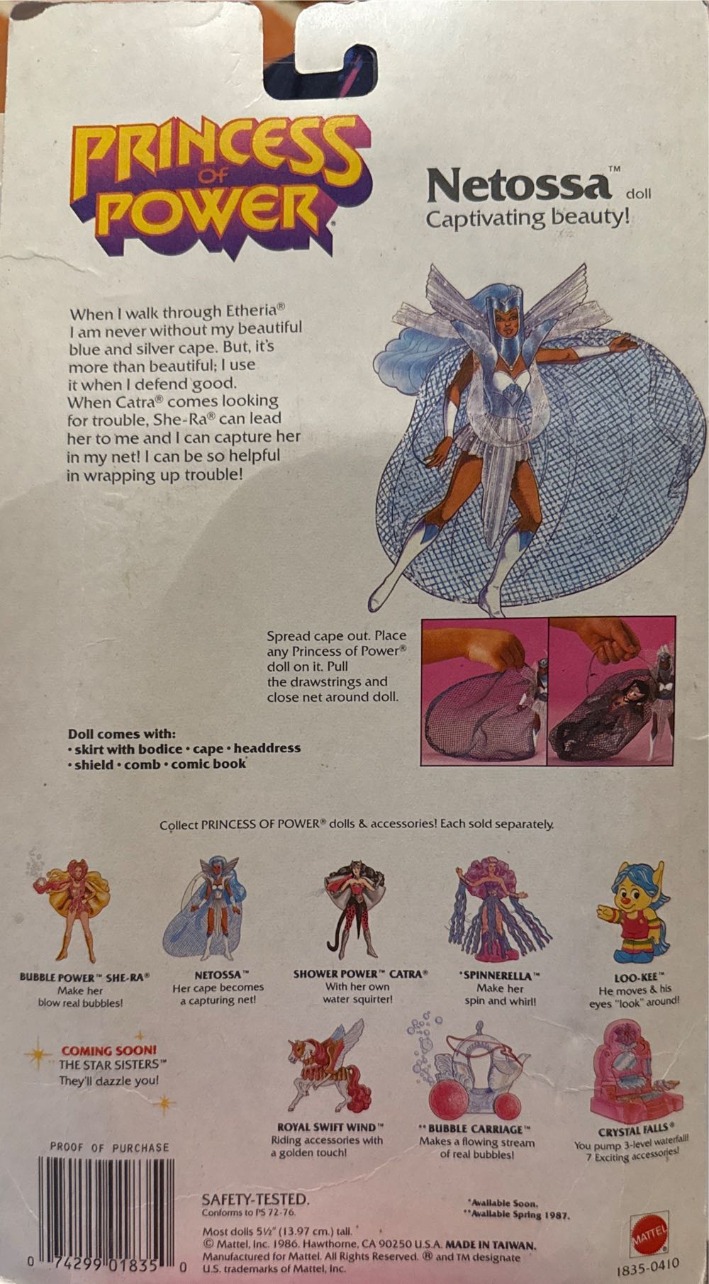 Netossa - Mattel (Princess Of Power) action figure collectible [Barcode 074299018350] - Main Image 4