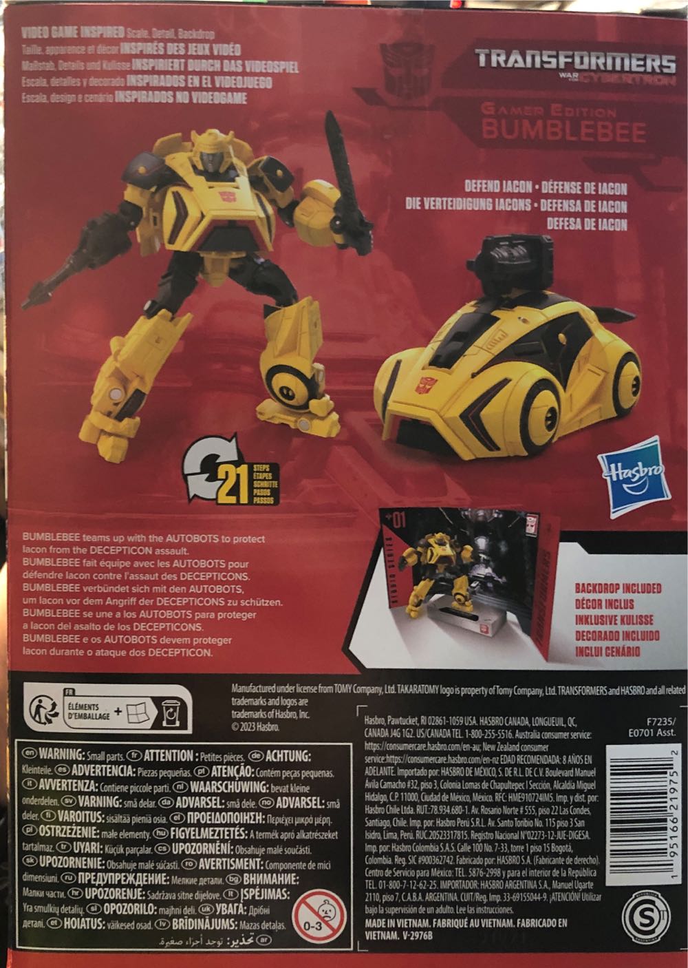Transformers Studio Series Bumblebee Gamer Edition 01 - Hasbro / Takara Tomy (Studio Series: Gamer Edition WFC) action figure collectible [Barcode 195166219752] - Main Image 2