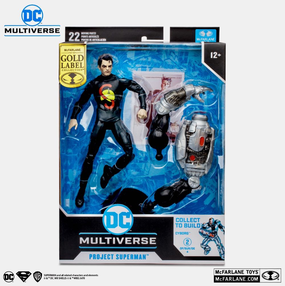 DC Multiverse Gold Label FlashPoint Series PROJECT SUPERMAN (BAF Cyborg Wave) - Mcfarlane (DC Multiverse) action figure collectible - Main Image 1