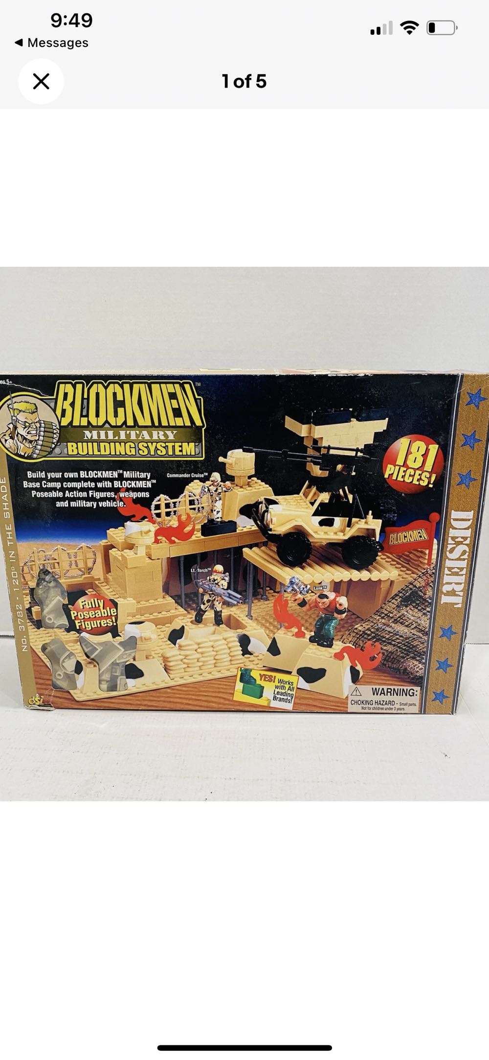 BLOCKMEN Military Building System FLAG Replacement Part *EE11  (Blockmen) action figure collectible - Main Image 3