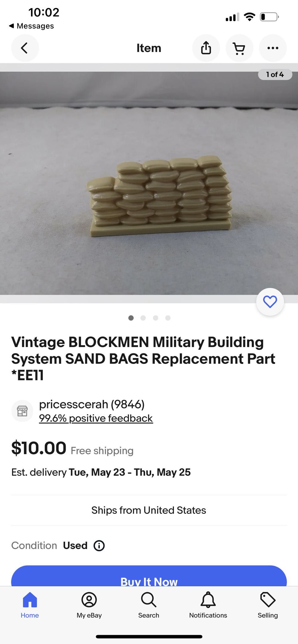 BLOCKMEN Military Building System SAND BAGS Replacement Part *EE11  (Blockmen) action figure collectible - Main Image 3
