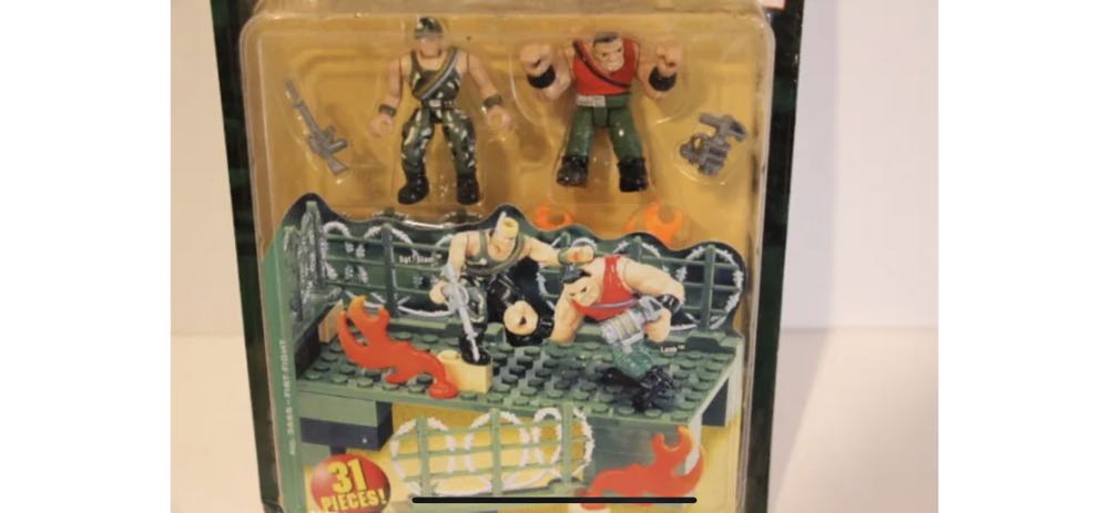 Blockmen Military Building System Sgt Slam & Sgt Lunk 3655 Fist Fight 1999 NWD  (Blockmen) action figure collectible - Main Image 2