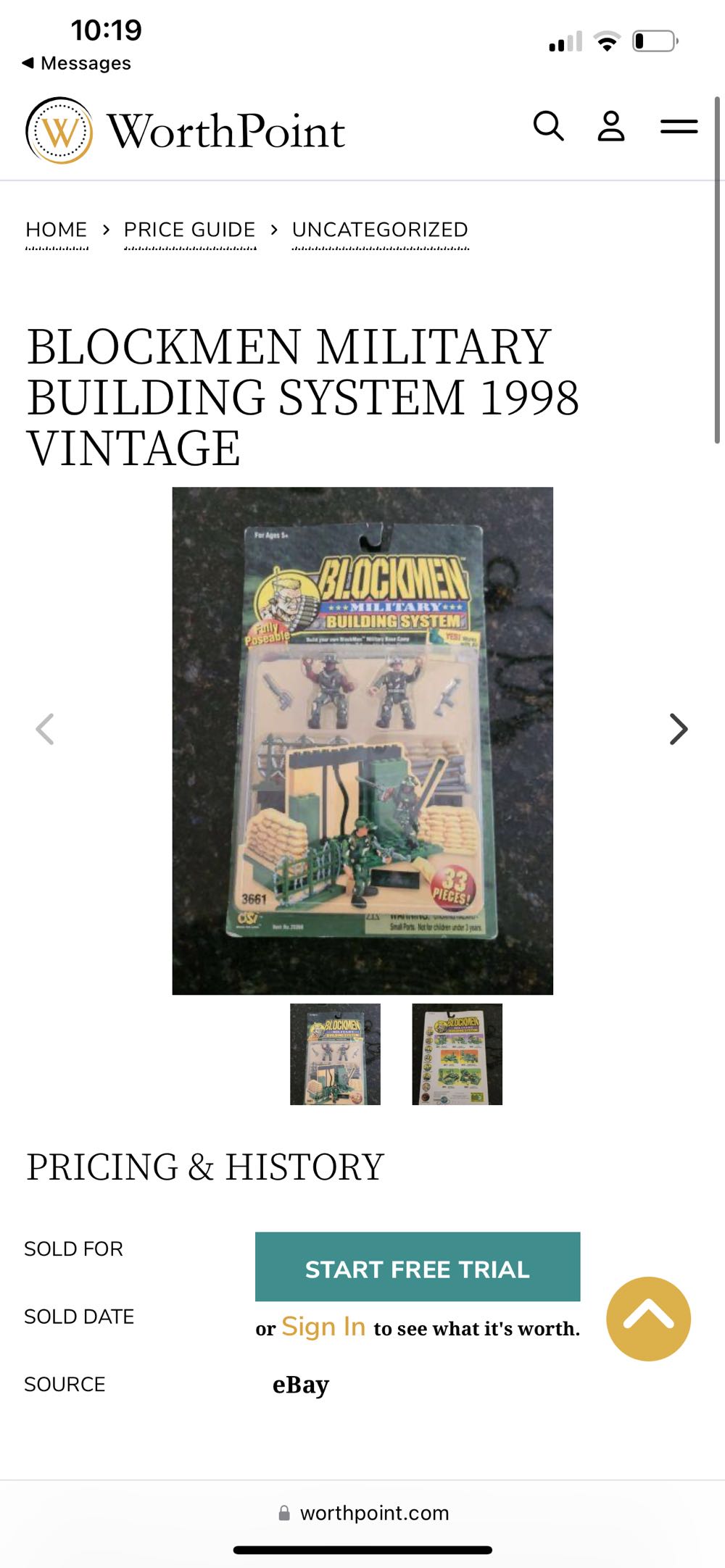 BLOCKMEN MILITARY BUILDING SYSTEM 1998 VINTAGE  action figure collectible - Main Image 2