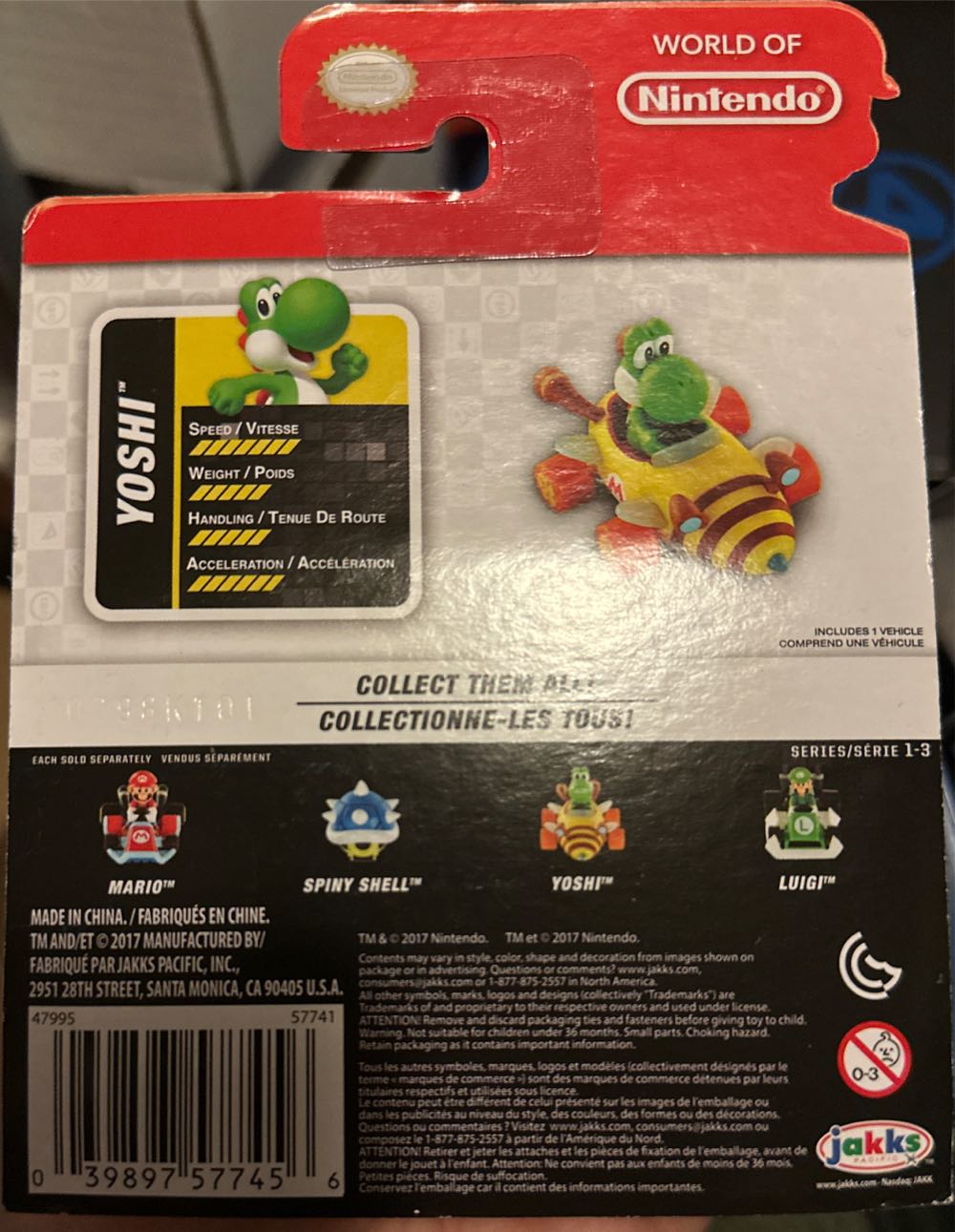 World of Nintendo: Mario Kart 8 - Yoshi - Jakks (Mario Kart 8) action figure collectible [Barcode 039897577456] - Main Image 2