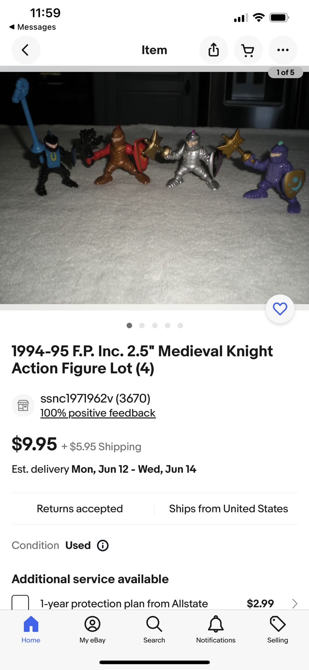 Fisher Price Inc. 2.5” Medieval Knight Action Figure  - Fisher-price (Medieval Knight) action figure collectible - Main Image 2