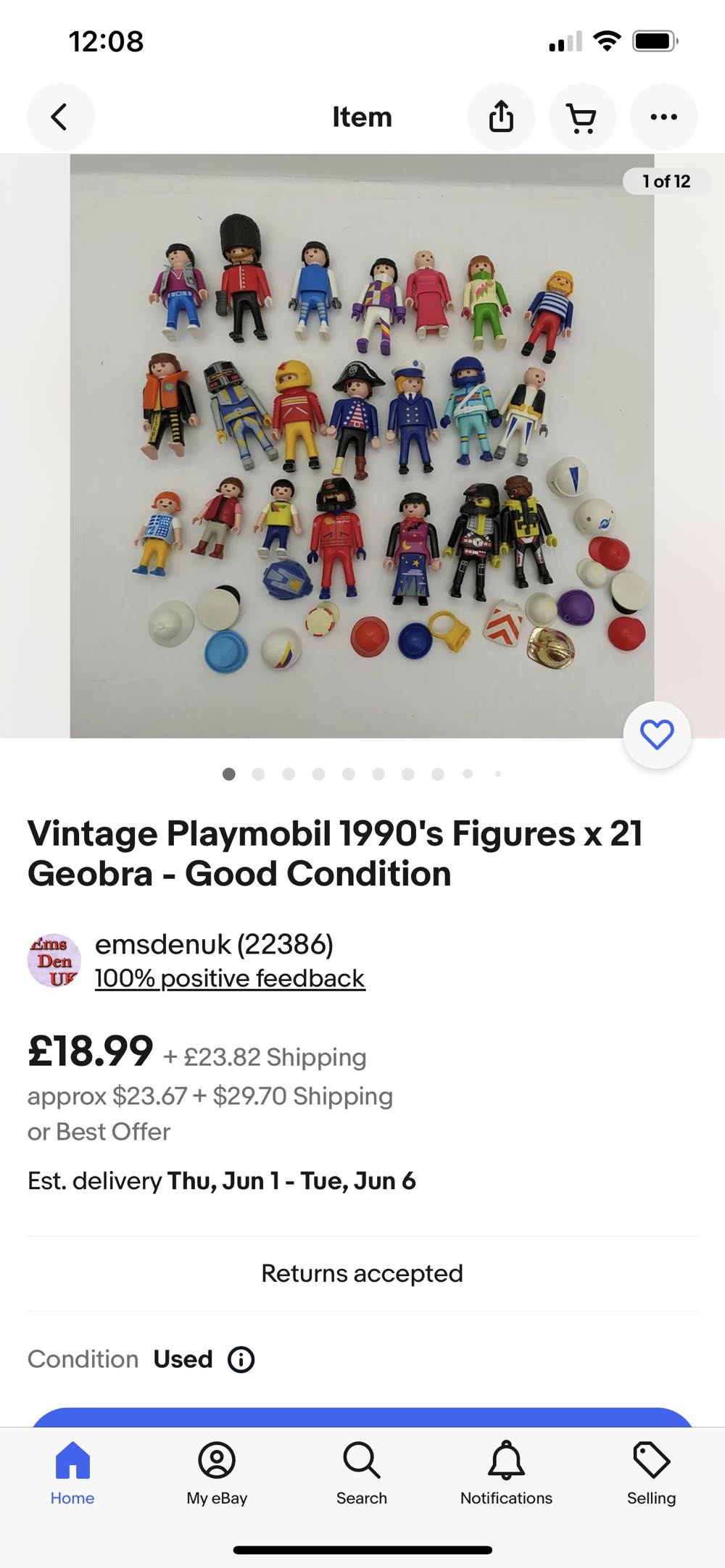 Playmobil 1990’s Figures Geobra - - Playmobil (Geobra) action figure collectible - Main Image 2