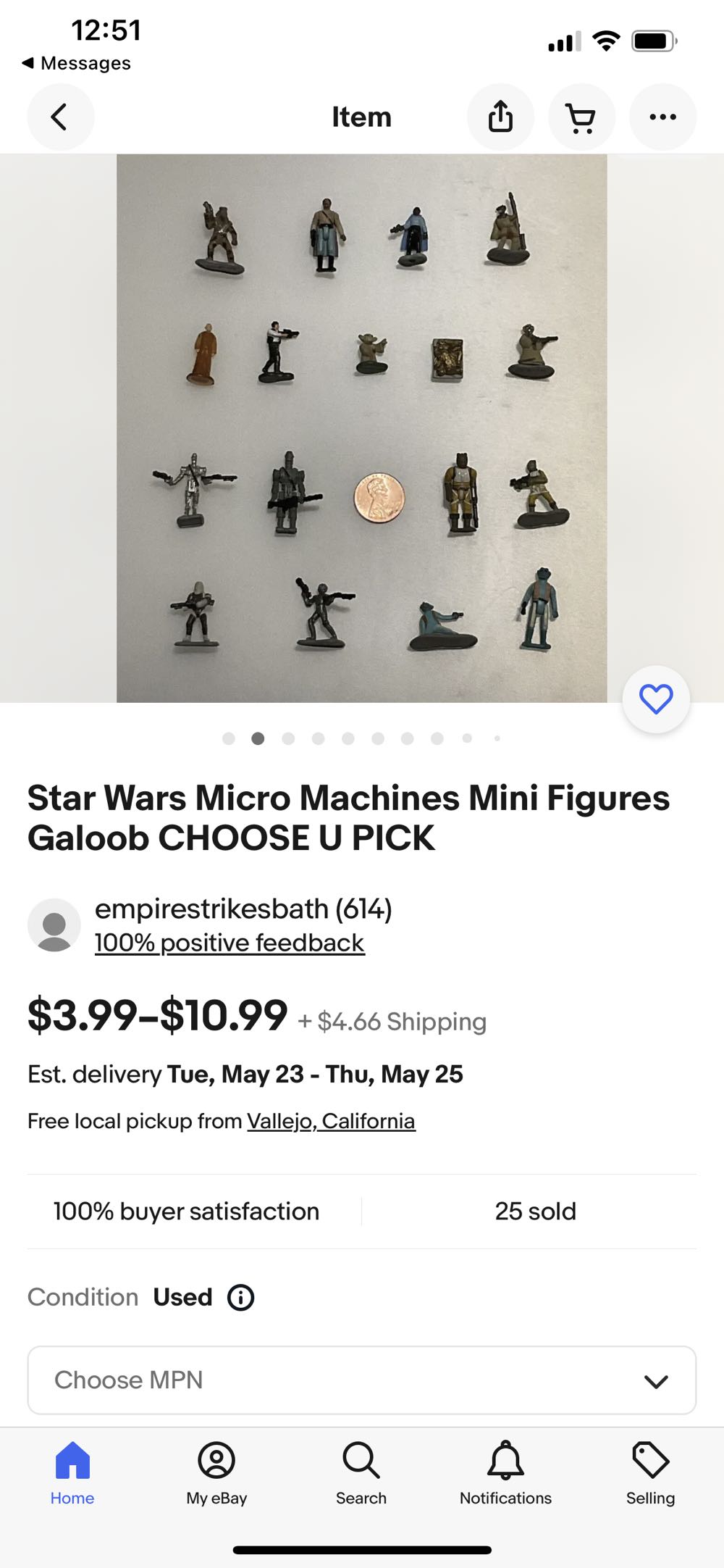 Star Wars Micro Machines Mini Figures Galoob  - Galoop (Starwars) action figure collectible - Main Image 2