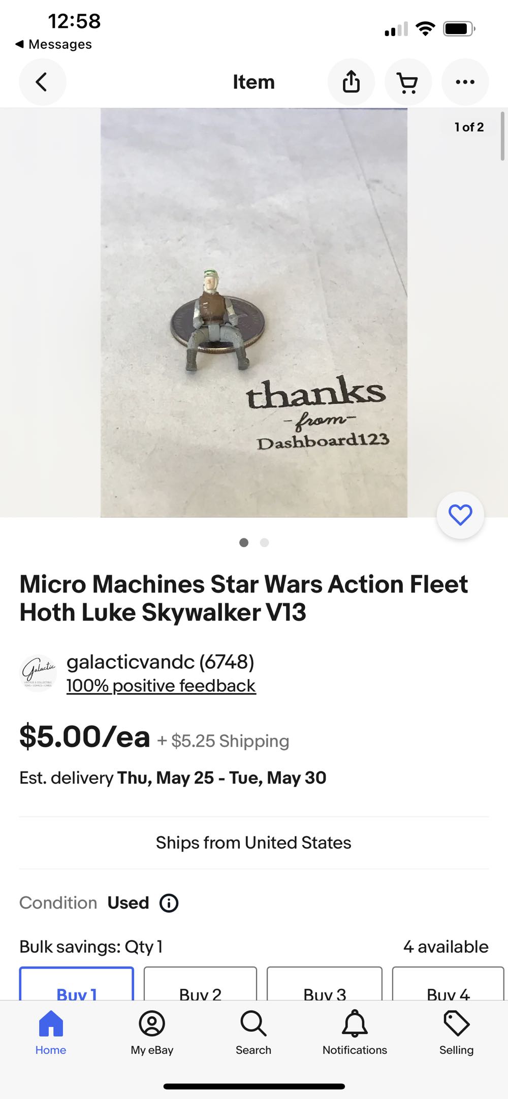 Micro Machines Star Wars Action Fleet Hoth Luke Skywalker V13 - Micro Machines (Starwars) action figure collectible - Main Image 2