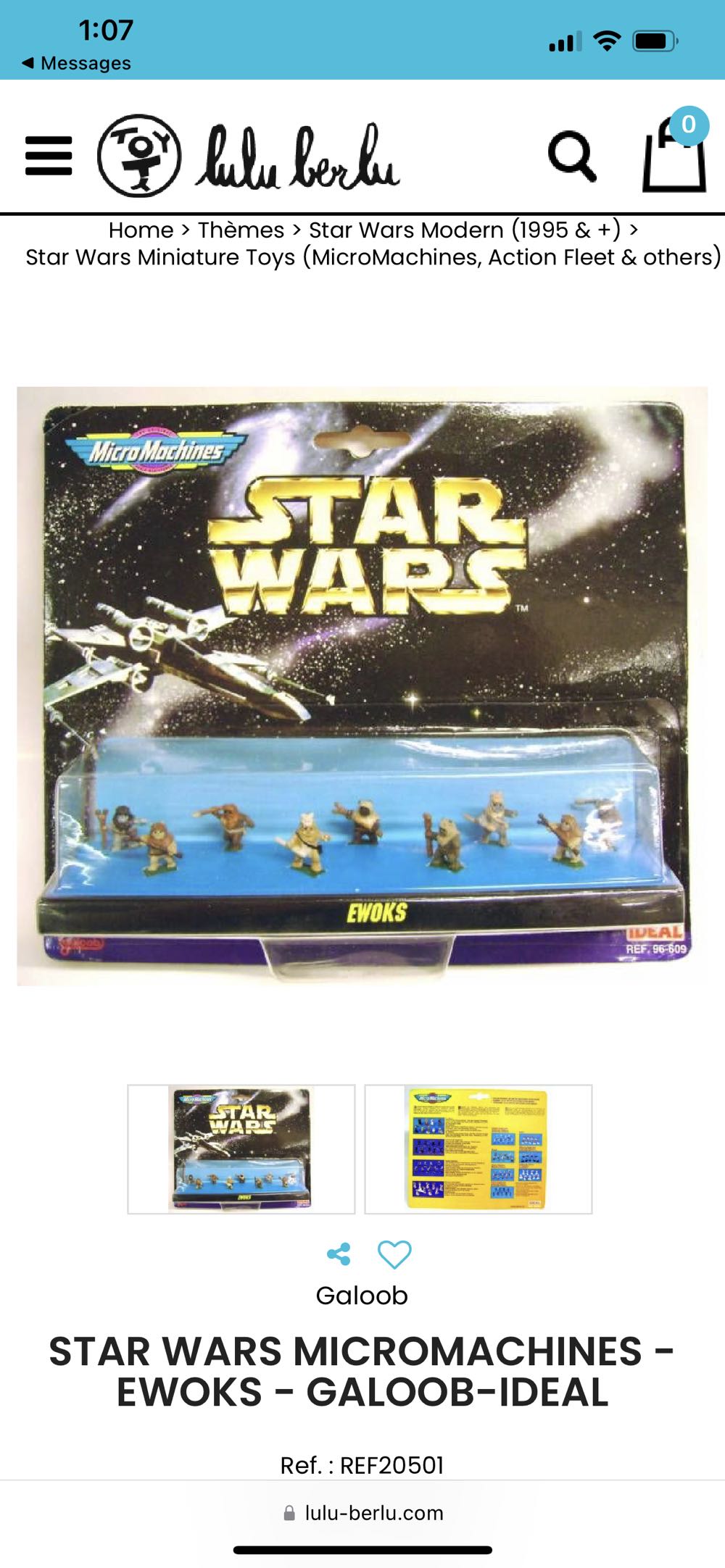 STAR WARS MICROMACHINES - EWOKS - GALOOB-IDEAL - Micro Machines (Starwars) action figure collectible - Main Image 2