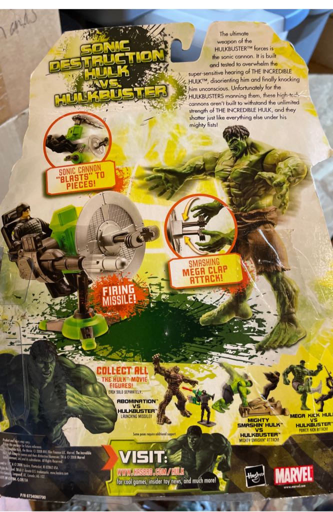 Hulk Sonic Destruction Hulk Vs Hulkbuster - Hasbro (Incredible Hulk Movie) action figure collectible [Barcode 653569340249] - Main Image 2