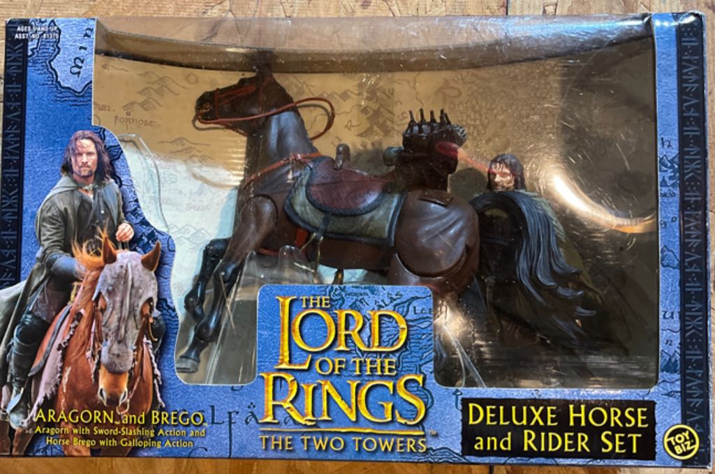 LOTR Aragorn and Brego - Toy Biz (Lord Of The Rings The Two Towers) action figure collectible [Barcode 035112813767] - Main Image 1