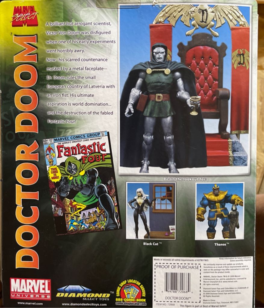 Doctor Doom - Marvel Select  (MARVEL) action figure collectible [Barcode 699788720684] - Main Image 2