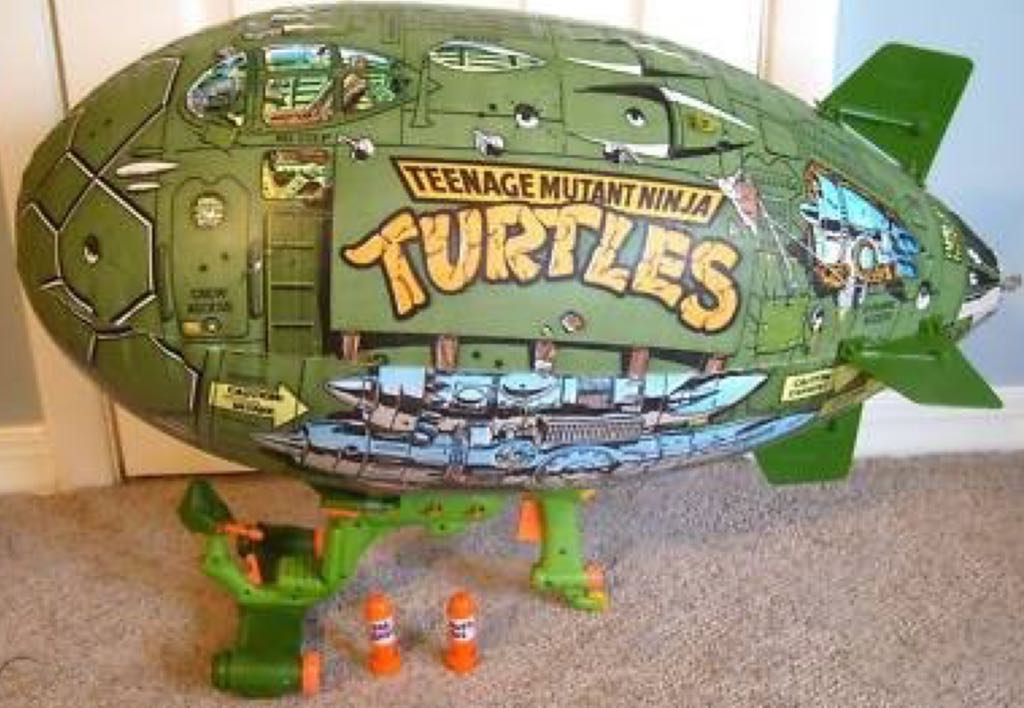 TMNT: Vintage Vehicles: Turtle Blimp - Playmates Toys (Teenage Mutant Ninja Turtles) action figure collectible - Main Image 1