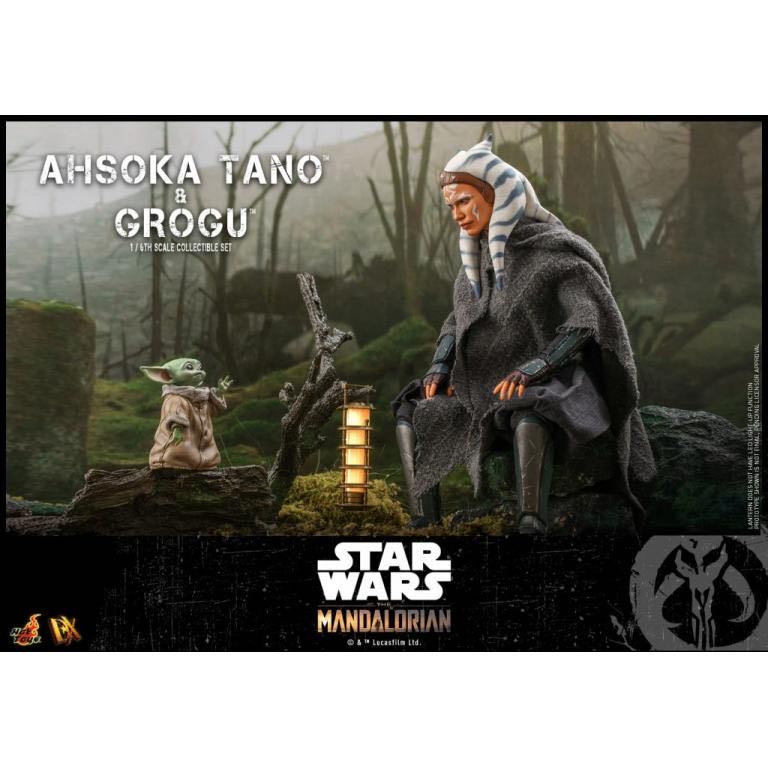 Ashoka Tano And Grogu - Hot Toys / Sideshow (Star Wars: The Mandalorian) action figure collectible [Barcode 4895228607812] - Main Image 3