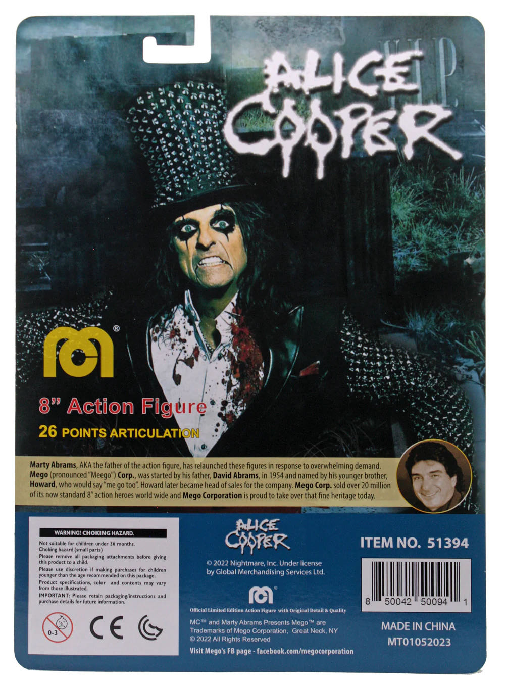 Music Alice Cooper Music Action Figure - MEGO Corp. (Music Icons) action figure collectible [Barcode 850042500941] - Main Image 3