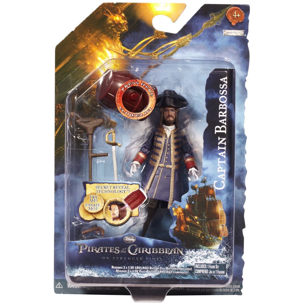 Pirates of the Caribbean: Captain Barbosa - Jakks Pacific (Pirates of the Caribbean: On Stranger Tides: Series 1) action figure collectible - Main Image 2