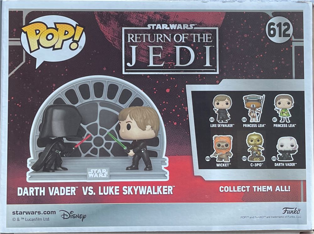 Star Wars Return Of The Jedi 40th Anniversary Darth Vader Vs. Luke Skywalker - Funko (Star Wars) action figure collectible [Barcode 889698707435] - Main Image 3