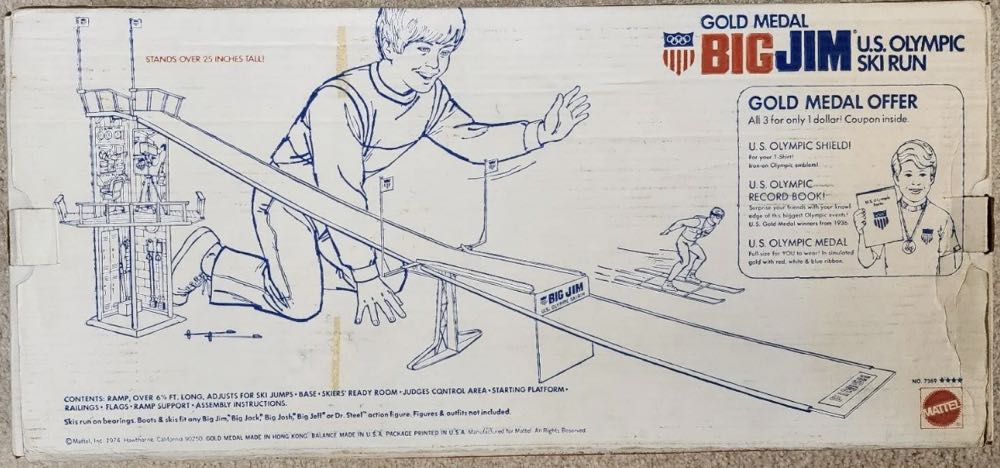 Big Jim: US Olympic Ski Run And Jump Set - Mattel (Big Jim) action figure collectible - Main Image 2