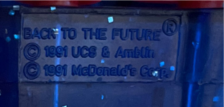 1991 Back To The Future Mcdonalds Toy- Einstein’s Traveling Train  action figure collectible - Main Image 2