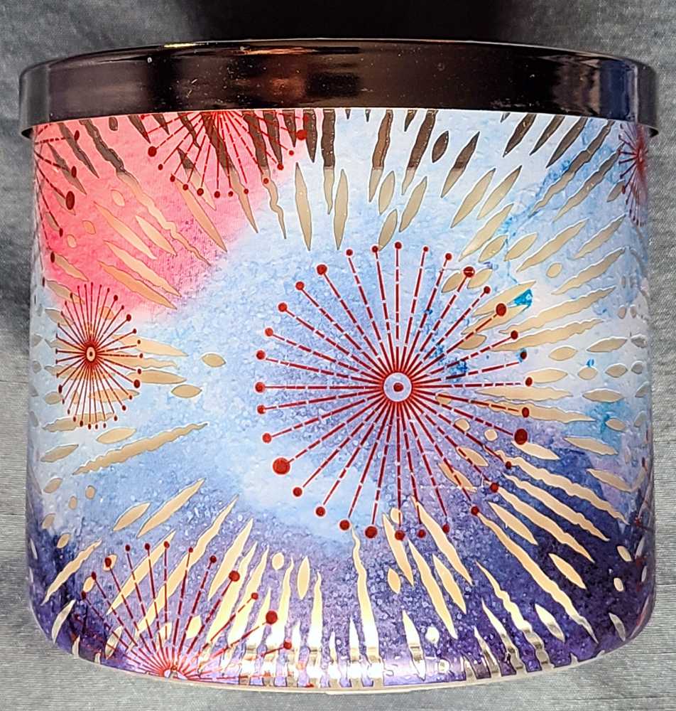 CANDLE: USA Patriotic Bath & Body Works Firecracker Pop 2023 - Bath & Bodyworks Candle (USA Candles) action figure collectible [Barcode 667558380369] - Main Image 3