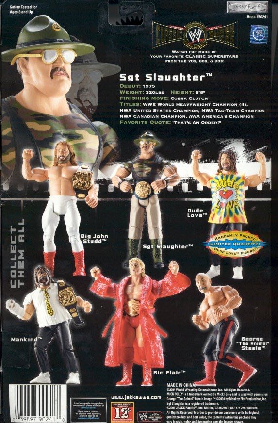 Sgt. Slaughter - Jakks Pacific (WWE Classic Superstars) action figure collectible - Main Image 2