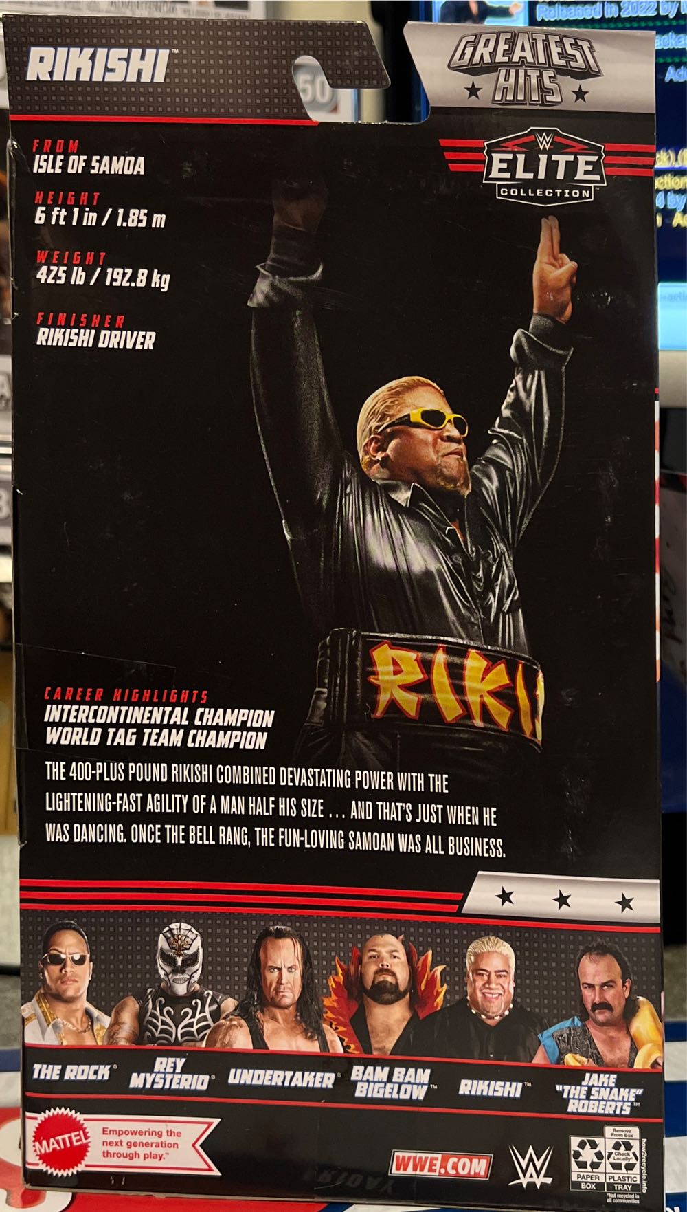 Rikishi - Mattel (Mattel Elite Collection Greatest Hits) action figure collectible - Main Image 2