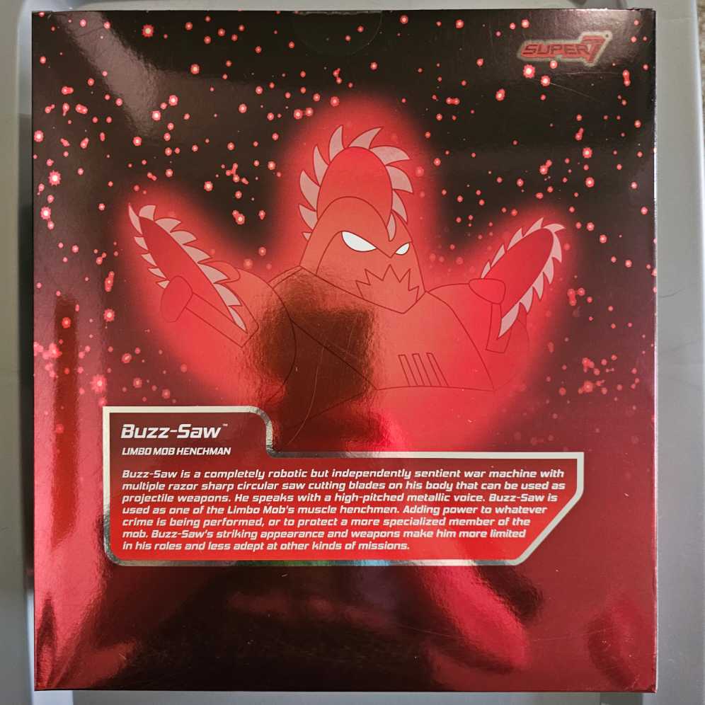 Buzzsaw - Super7 (Silverhawks) action figure collectible [Barcode 840049813366] - Main Image 3