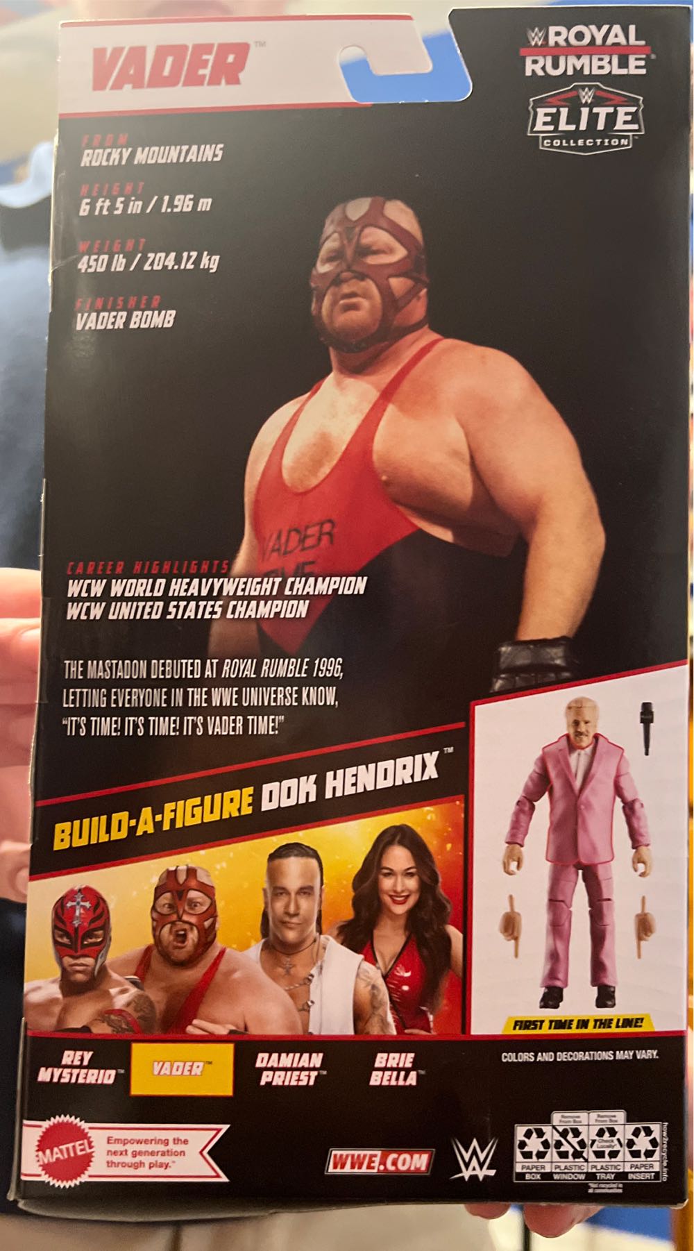 Big Van Vader - Mattel Wwe (WWE) action figure collectible - Main Image 2