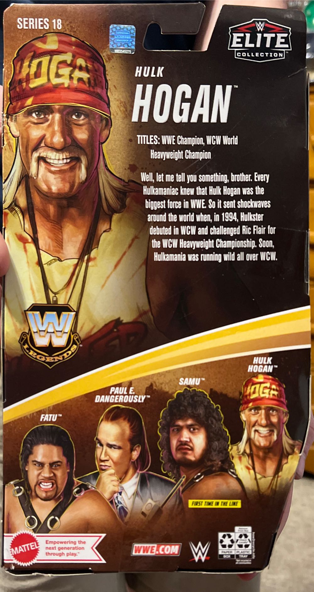 Hulk Hogan - Mattel Wwe (WWE) action figure collectible - Main Image 2