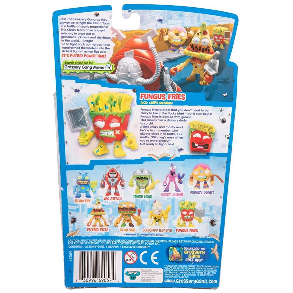 Grossery Gang: Fungus Fries (Powered Up) - Moose Toys (Grossery Gang: Putrid Power) action figure collectible - Main Image 3