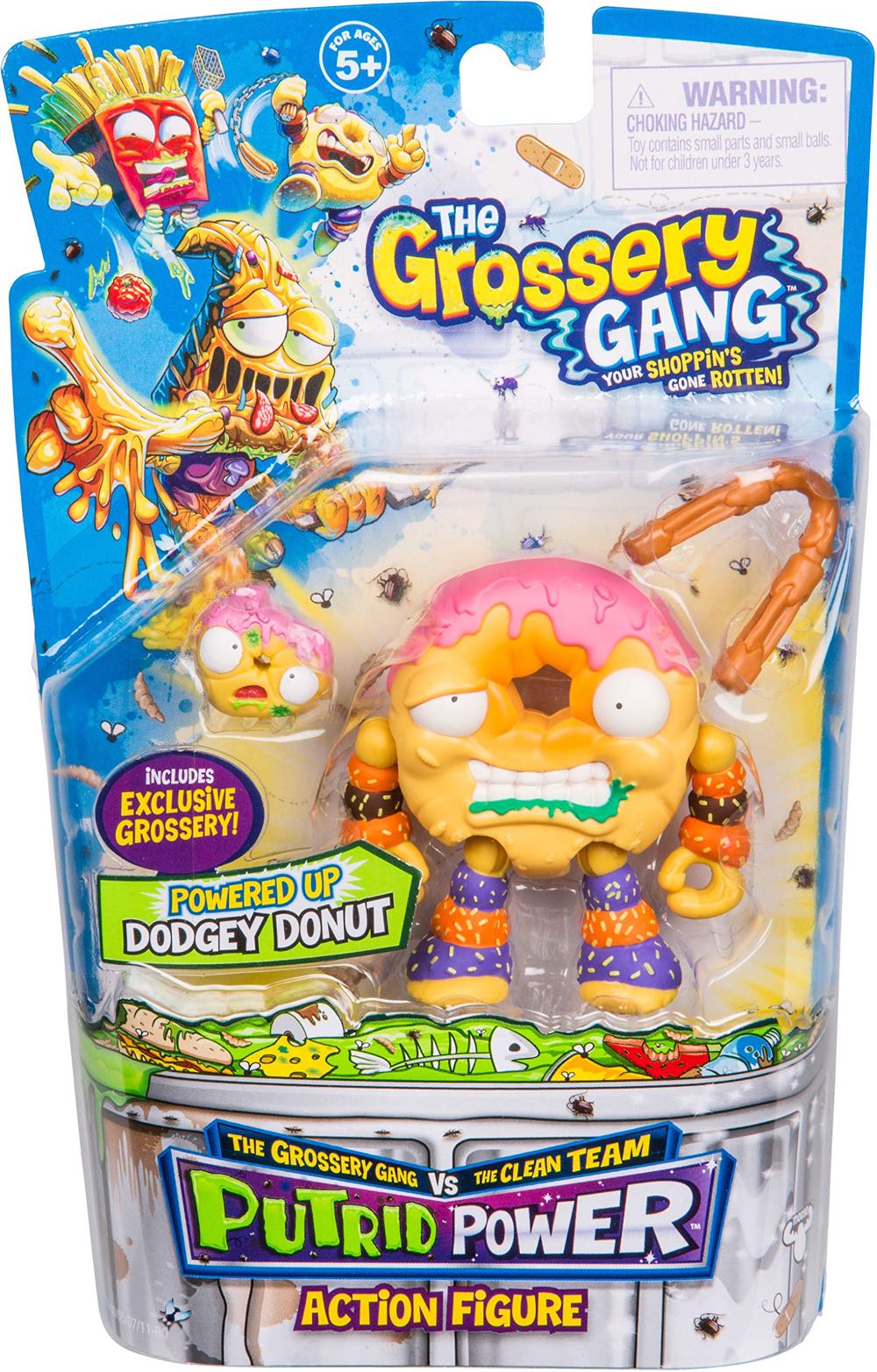 Grossery Gang: Powered Up Dodgey Donut - Moose Toys (Grossery Gang: Putrid Power) action figure collectible - Main Image 2