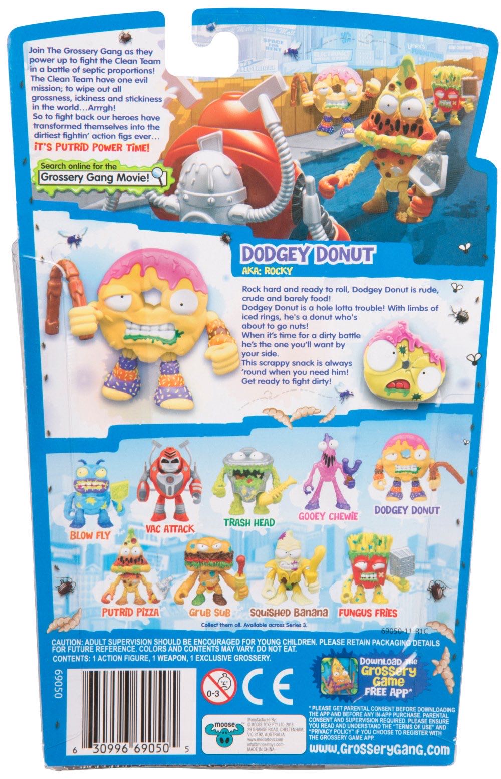 Grossery Gang: Powered Up Dodgey Donut - Moose Toys (Grossery Gang: Putrid Power) action figure collectible - Main Image 3
