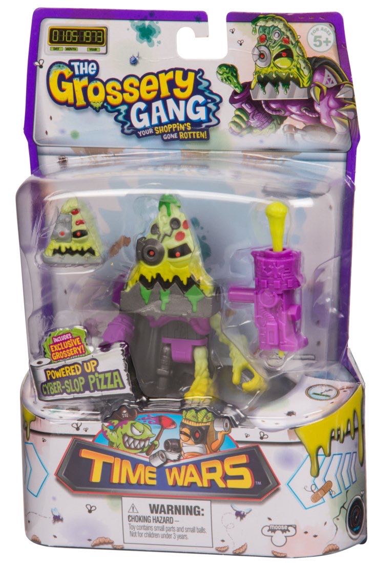 Grossery Gang: Cyber-Slop Pizza (Powered Up) - Moose Toys (Grossery Gang: Time Wars) action figure collectible - Main Image 2