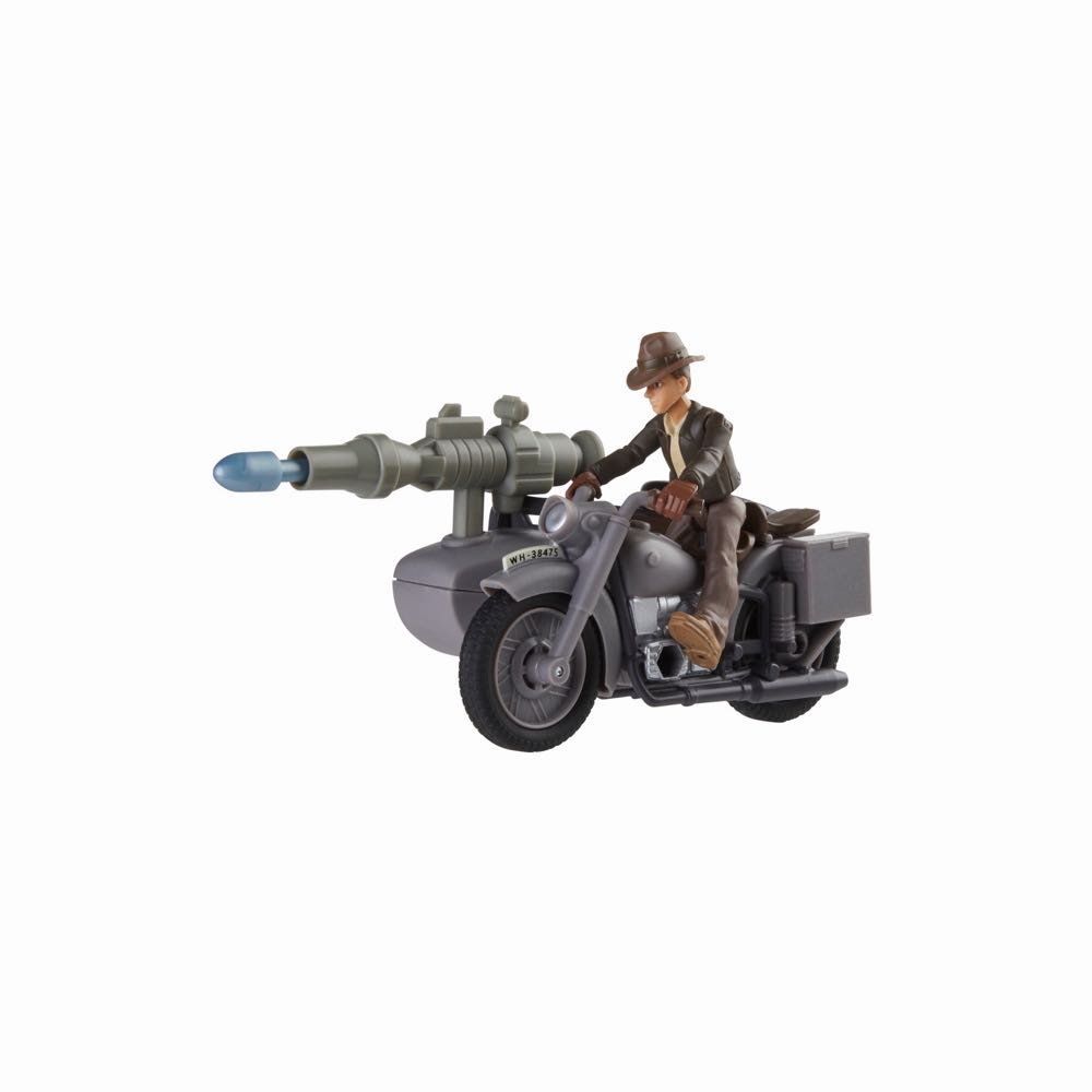 Indiana Jones 2.5”: INDIANA JONES with MOTORCYCLE and SIDECAR - Hasbro (Indiana Jones) action figure collectible [Barcode 5010994164720] - Main Image 4