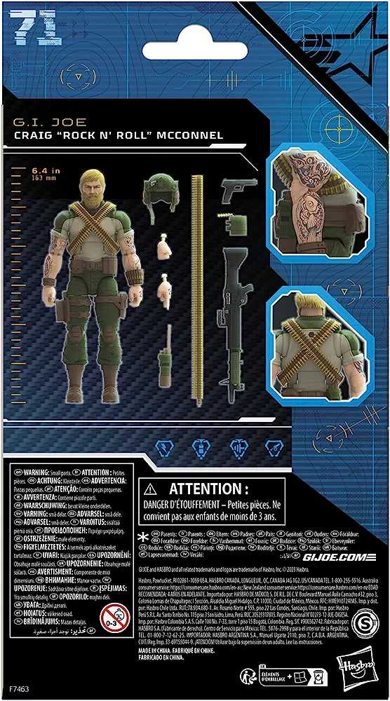 #71 Rock N’ Roll “Craig McConnel” - Hasbro (G.I. Joe) action figure collectible [Barcode 5010996114747] - Main Image 2