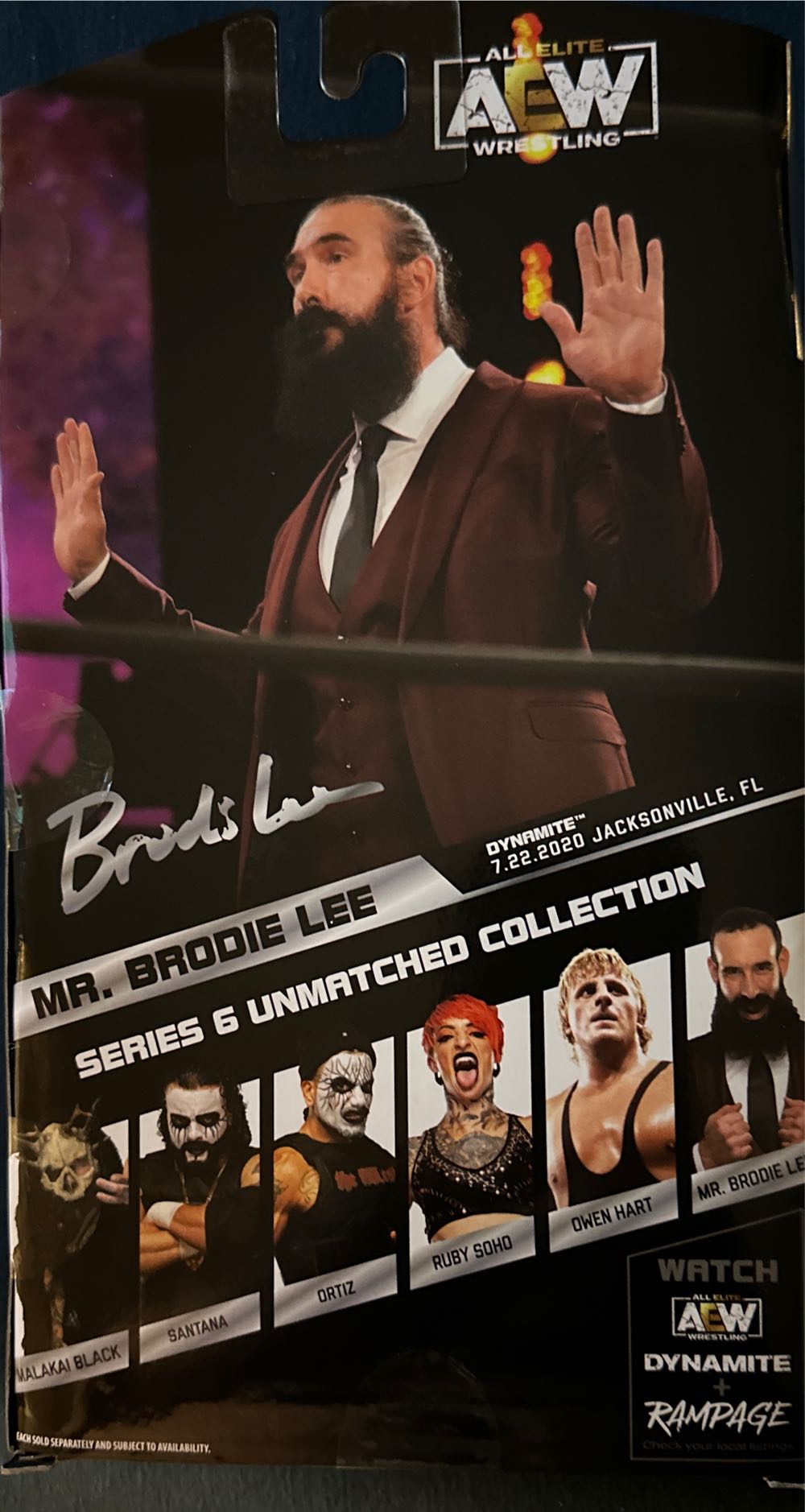 48. Mr. Brodie Lee - Jazwares LLC (AEW Unmatched) action figure collectible [Barcode 191726431497] - Main Image 2